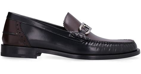 fendi leather loafers